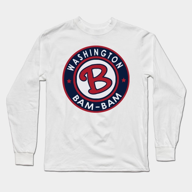 Bam Bam Washington Long Sleeve T-Shirt by aografz